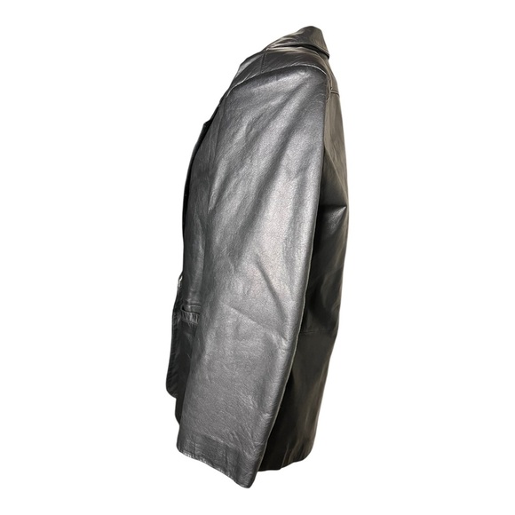 Vintage Black Leather Jacket Small - Picture 3 of 6